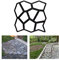 HG® D.I.Y Pflasterform Gehweg Betonpflaster Gießform Garten Schablone mit 9 Kammer 43 x 43 x 4cm