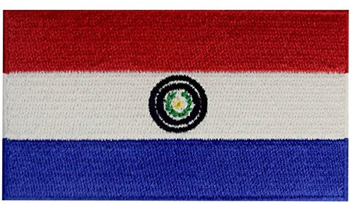 Paraguaya-Flagge, bestickt, zum Aufbügeln oder Aufnähen