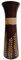 Blumenvase Holzvase Bodenvase Tischvase Dekovase für Dekoration mehrere Größe & Muster aus Mangoholz (braun Natur, 10 x 10 x 30 cm)
