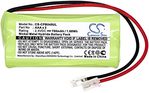 CS-CPB045UL Akku 700mAh Kompatibel mit [Universal] AAA x 2 Ersetzt AAA x 2