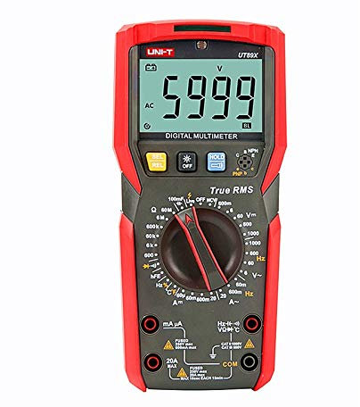 TuToy Uni-T Ut89X/Ut89Xd 6000 Conteggio Multimetro Digitale True Rms Automatico Retroilluminazione Multimetro Ncv/Condensatore/Triodo/Temperatuur Tester - Ut89X