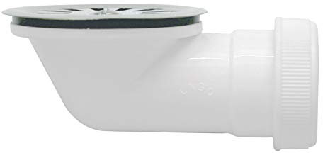 ABRISA 00000000 Valvula Plato Ducha Extraplana 1 1/2 Ø 40 Mm, Blanco