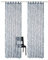 SIMPVALE 2er Set Vorhang mit Schlaufen Klassischer Druck Voile Transparent Vorhänge für Gardinen Schlafzimmer Wohnzimmer Balkon, Grau, 140x145 cm