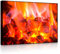lightbox multicolor | LED Leinwandbild | Feuer und Glut | 100x70 cm | Front Lighted
