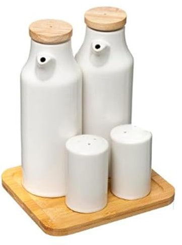 FIVE Simply Smart - Ensemble Huile & Vinaigre Ceramic 18cm Blanc