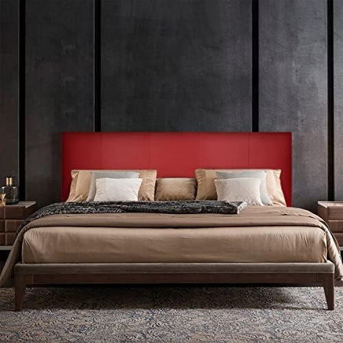 P17 Kopfteil aus Kunstleder | Streifen | 160 x 60 | (Rot)