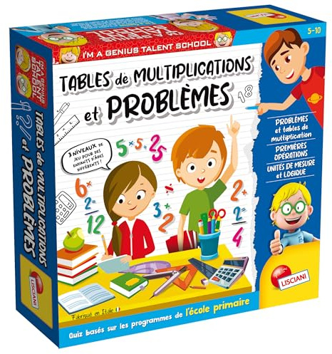 Génius Talent School – das Spiel der Multiplikationen und Probleme – passt Sich den verschiedenen Ebenen an. – LISCIANI