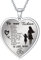 YOTHIWAD Halskette für Tochter herz anhänger Tochter Kette mit inspirierendem Text an meine tochter Halskette Schmuck Geschenke für Tochter von Mama Papa