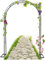 N A Arco Giardino in Ferro, Arco Pergolato da Giardino con Base, Metallo Graticcio Struttura Resistente alle Intemperie Nero,W1.2M*H2.2M