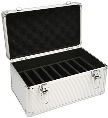 2.5 3.5 Hard Drive Box, Hard Disk Storage Case with 14 Disk Bays, HDD Storage Box Suitcase For 8 x 3.5 Hard Drives, 6 x 2.5 Hard Drives