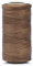 Bealuffe Bobine di Filo Cerato 260 Metri, Filo Piatto da 1 mm per Cucire in Pelle Filo di Poliestere 150D (Marrone)