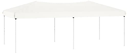 vidaXL Carpa para Fiestas Plegable, Cenador para Bodas Camping, Toldo Exterior Resistente al Agua, Carpa para Jardín Terraza, Blanco 3x6 m