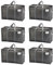 VENO 6 Pack Extra Large Moving Storage Bags with Zips, Heavy-Duty Organizer Tote, Moving Box Alternative, Packing Supplies, Clothes Storage Bin, Tag Pocket for Label, Water-Resistant (Gray, 6 Pack)