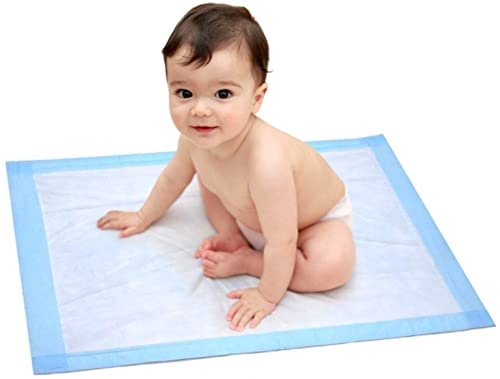 Gadgetking 25 x Disposable Baby Changing Mats Incontinence Bed Sheets Pads Travel Bag Nappy Diaper Newborn Pads Soft Breathable Waterproof Leak Proof Quick Absorb Incontience Fleece