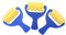 EDUPLAY Musterroller 3er Set gelb