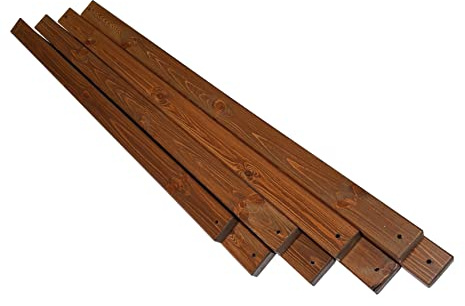 Primario Grande Bretter für Gartenbank Imprägniert 8 Stück - Parkbank-Bretter Set Passend für alle Bänke mit Rückenlehnen - Wetterfest Bohlen für Gartenbankgestelle (Braun, 200 cm)