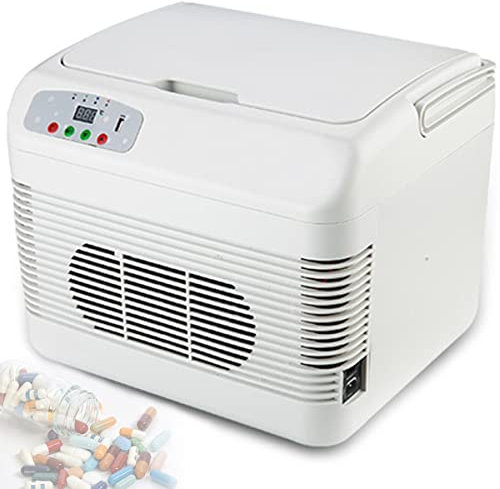 TAHALI Nevera portátil para insulina, Nevera eléctrica Inteligente, con Cable de Carga USB para Coche, para Nevera de Viaje, avión, Coche, Familia