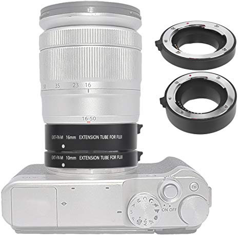 Makro-Verlängerungsrohr für Spiegellose Fuji X-Mount-Kamera, 10 Mm 16 Mm Makro-Autofokus-Verlängerungsrohr-Adapter für Nahaufnahmen