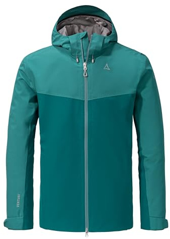Schöffel Herren 2L Jacket Ankelspitz M, bequeme Outdoor Jacke, wasserdicht & atmungsaktiv, Regenjacke aus elastischem Venturi Material, praktische Innentasche, quartz, 56