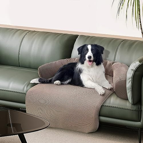 Johnear Hundebetten Hundekissen Sofaschutz, Verdickt Haustierbett Couchkissen Hundematte für große, mittelgroße & kleine Hunde, Waschbar und schnell trocknend 110 * 105 * 15CM