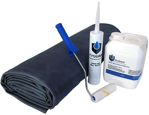 SkyGuard Shed Roof Kit - EPDM Rubber Roofing Kit for Sheds & Outbuildings - Longer Lasting Alternative to Roofing Felt for Sheds (2.1m x 2.7m)