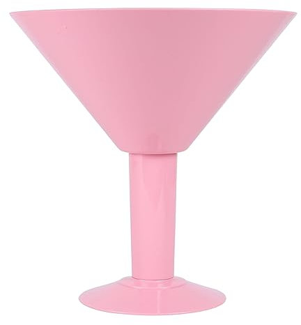 bar@drinkstuff Grande Acrylic Martini Glass 73oz / 2ltr - Oversized Plastic Cocktail Glass Ideal for Centrepieces (Pink)