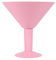 bar@drinkstuff Grande Acrylic Martini Glass 73oz / 2ltr - Oversized Plastic Cocktail Glass Ideal for Centrepieces (Pink)