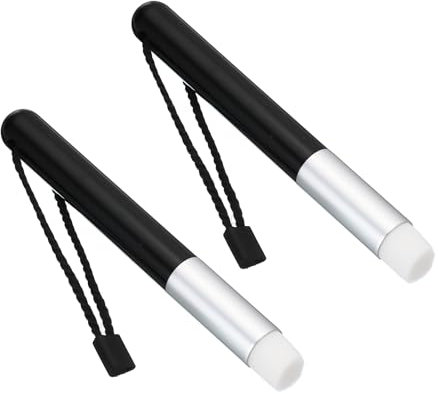PATIKIL Tinte Mischpinsel Mini für Karten Basteln 2Stk Klein Tinte Malerei Mischpinsel Gerät für Handwerk Zeichnung Stanzen Heimwerker Schwarz Silber