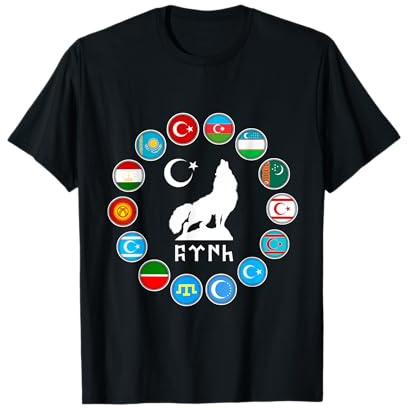 Uzbekistan,Azerbaijan,Göktürk,Turquie/Türkiye Flag,Turquie. T-Shirt