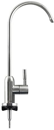 Grifo de agua de ósmosis inversa para cocina, grifo con filtro de agua potable de 1 orificio de refrigeración única, grifo mezclador de acero inoxidable para fregadero de cocina, cepillado