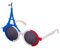 LES COTILLONS D'ALSACE Brille Blau Weiß Rot | Verkleidung Fans Frankreich | Tricolor Tour | Fußball Rugby 2024 | Nationalfeiertag 14. Juli