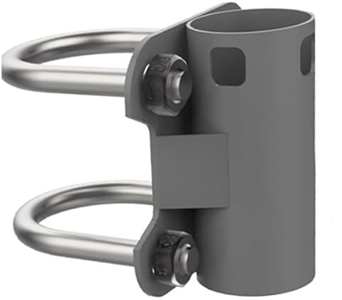 Antenna Mast Mounting Bracket, U Shape Starlink Pole Mount with 30mm to 50mm Adjustable, Stainless Steel Heavy Duty Mast, for Outdoor Antenna Pole Pipe
