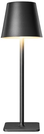 CUBTEM Dimmbare LED Akku Tischleuchte,2000mAh Nachttischlampe, Wiederaufladbar Warmweiß(3000k-6000k) Outdoor Tischlampe Kabellos,Wasserdicht Akku Tischlampe Aufladbar für Restaurant,Schlafzimmer,Bar