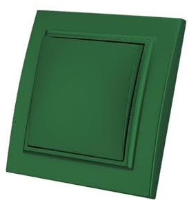 Interruptor de Encendido y Venido - Pared Más Verde de 1 Vía, Mecánico 86 mm, Estándar 10 Amp, 250 V