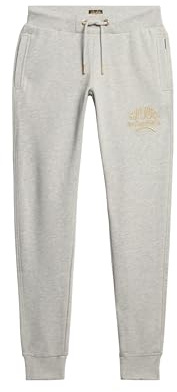 Superdry Damen Schmal geschnittene Luxe Jogginghosen mit Logo in Metallic-Optik