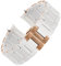 YIHANSS Weißes und schwarzes Uhrenarmband aus silikonbeschichtetem Stahl für Armani AR5905 | 5906 | 5920 | 5919 | 5859 Damen, 20 mm, Herren, 23 mm, Armband