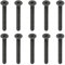 PATIKIL Vis Tête Cylindrique Six Pans Creux M8 x 80 Mm, 10 Pack Boulons Fraisés Acier Carbone Moyen Entraînement Hexagonal Vis Machine Filetage Complet Oxyde Noir Grade 10.9
