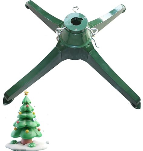 Drehbarer Weihnachtsbaumständer, 360 Grad drehbarer Weihnachtsbaumständer, für bis zu 2,6 m Kunstbaum, 65 cm