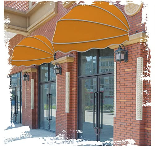 Tenda da sole pieghevole per porte e finestre, impermeabile, in tessuto di poliestere, per patio, terrazza, cortile e balcone, fornisce protezione e riparo