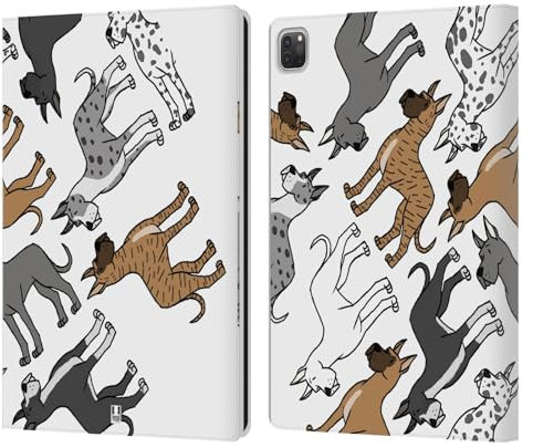 Head Case Designs Alano Razze di Cani 2 Custodia Portafoglio in Pelle Compatibile con Apple iPad PRO 12.9 2020/2021/2022
