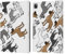 Head Case Designs Dogge Hunderasse Muster 2 Leder Brieftaschen Handyhülle kompatibel mit Apple iPad Pro 12.9 2020/2021/2022