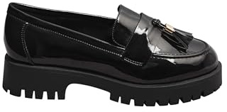 Yours - Tassel Patent Loafers in Wide E & Extra Wide Eee Fit - Women's