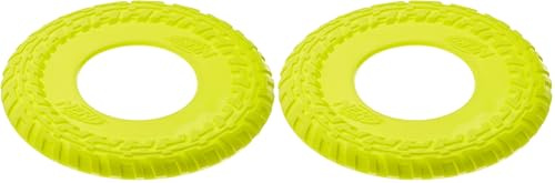 Nerf Dog VP6830E Frisbee Jouet pour Chien, Bleu/Vert (Lot de 2)