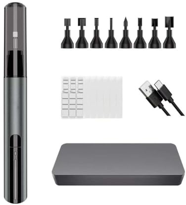 URPIZY Elektrische Exzenterschleifer DSPIAE PRO: 8 Schleifteller, 7 Körnungen #180–1200, 5400 U/min, für präzise Oberflächenbearbeitung – mit Schnellladefunktion (25 Min) und Akkubetrieb