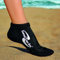 Sand-Socks Sprites Damen & Herren by Vincere – Kurze Strand-Socken für Sport & Spaß am Strand & im Wasser – Beachvolleyball Socken ohne Wund-Reibung – Low-Cut Neoprensocken – Schwarz I 44-46