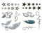 Oblique Unique® 34 temporäre Tattoos Sterne Heartbeat Flügel Schmetterlinge Teufel Engel