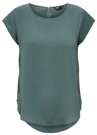 Only Femme Onlvic S/S Solid Top-15142784.. Blouse, Grün (Balsam Green), 36 EU