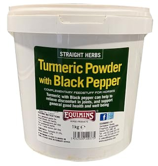 Equimins Straight Herbs Turmeric Powder 1kg Tub - Clear, 1Kg Tub