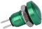 KIMISS 1A 24V 8mm Mini interruptor de encendido momentáneo de botón pulsador impermeable para automóvil Zinc (aleación de aluminio)(Verde)