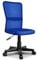 TRESKO Bürostuhl Schreibtischstuhl Drehstuhl, mit Kunststoff-Leichtlaufrollen, stufenlos höhenverstellbar, gepolsterte Sitzfläche, ergonomische Passform, Lift SGS-geprüft (Blau)